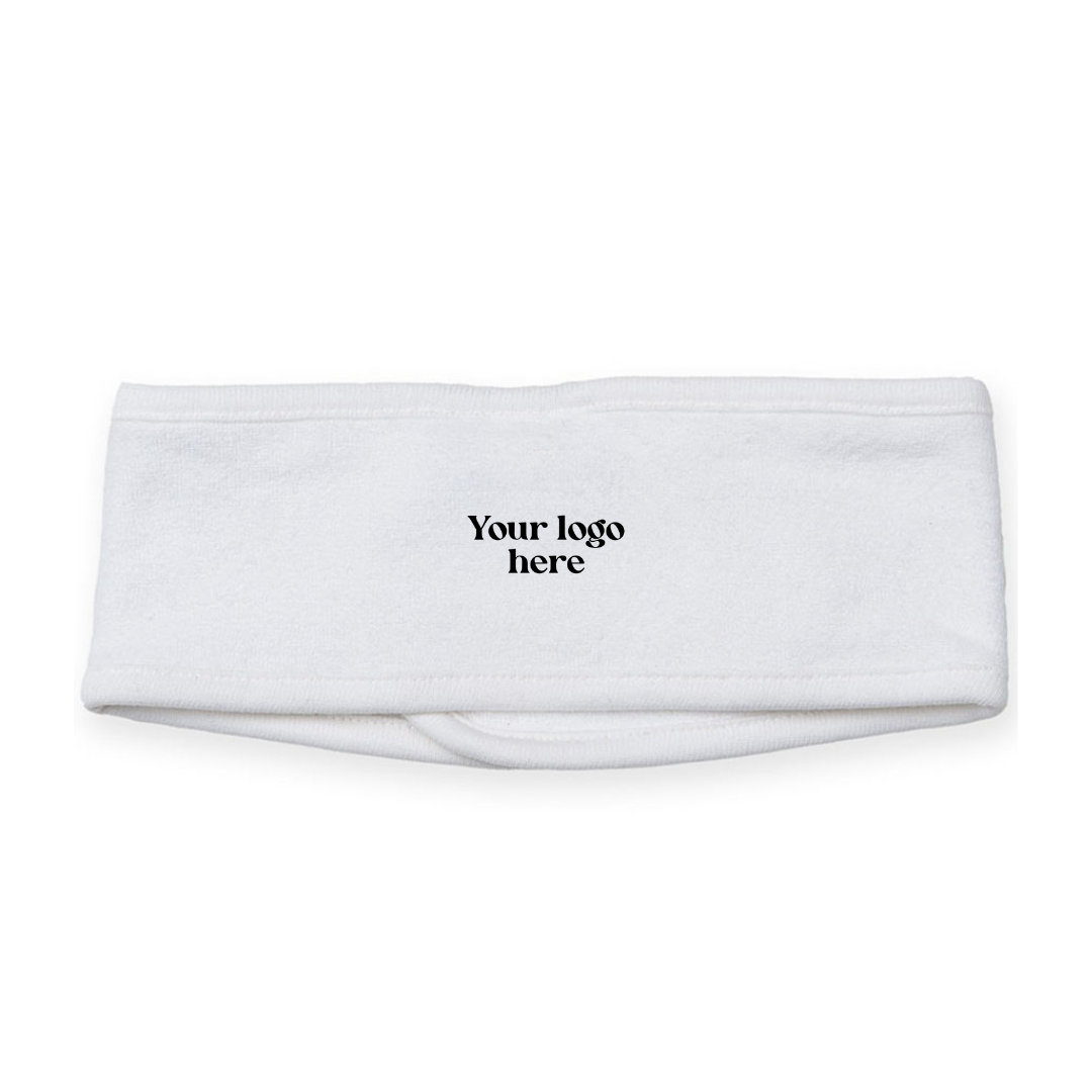 TC White Embroidered Salon Headband