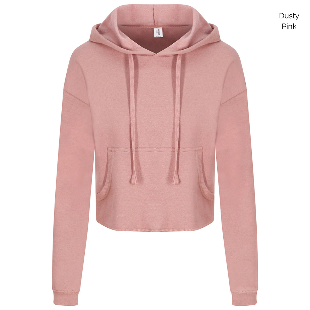 AWDis Ladies Embroidered Cropped Hoodie