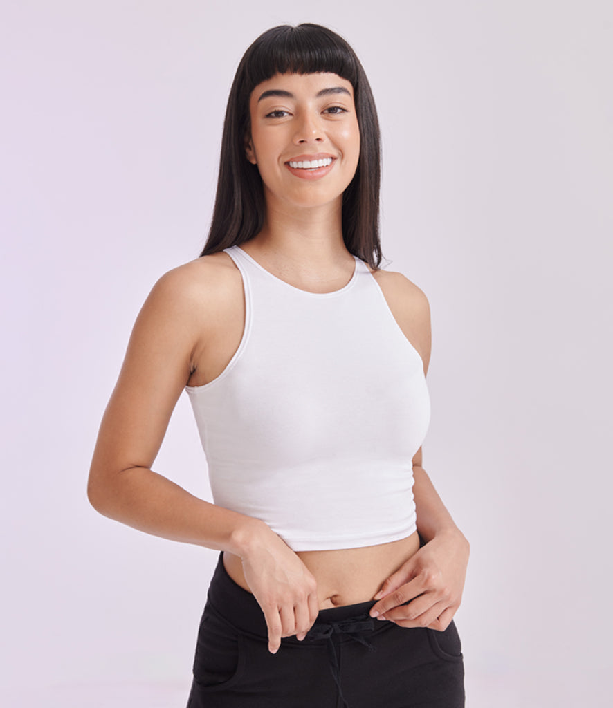 SF Ladies Embroidered Cropped Top