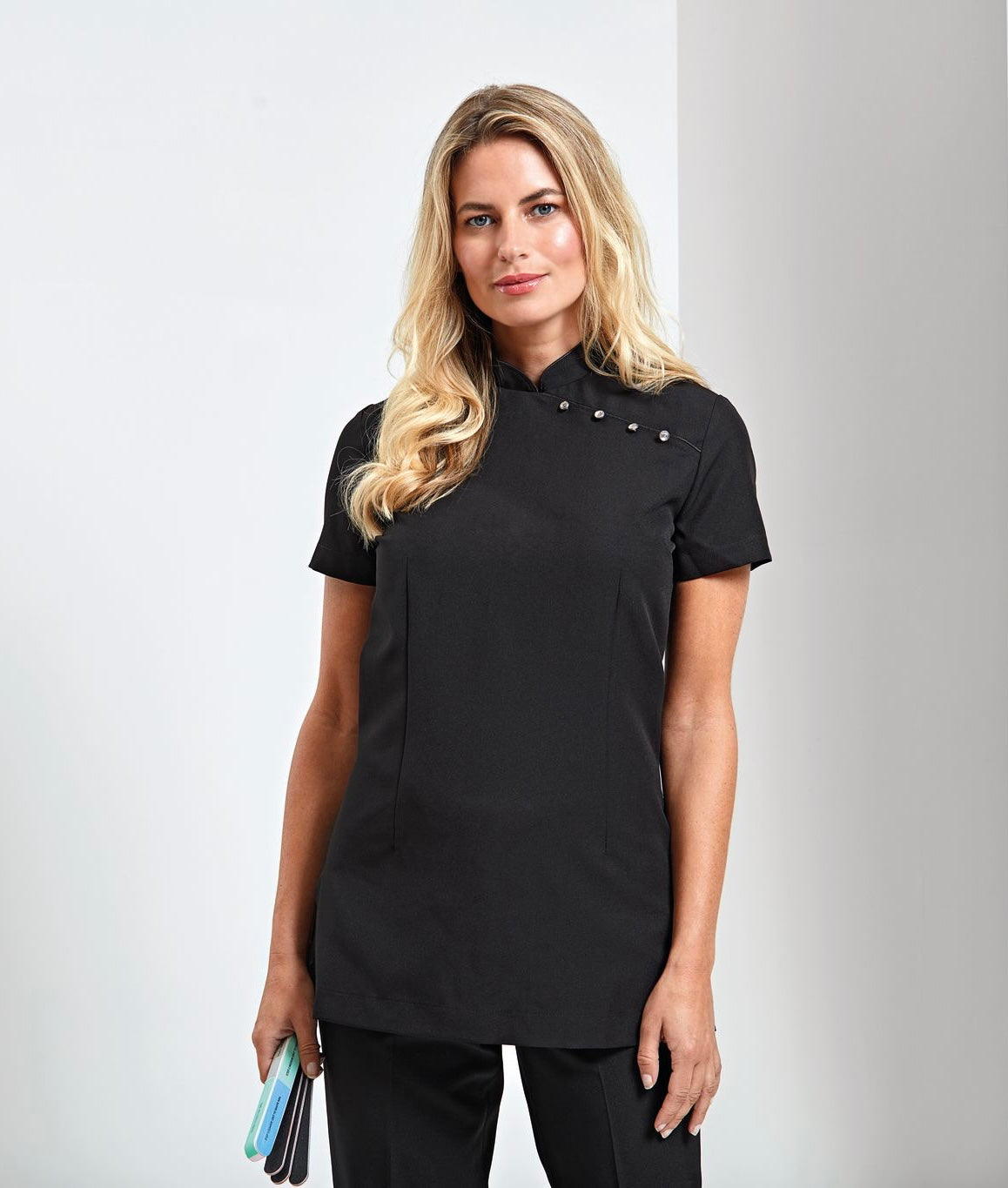 Premier Ladies Mika Short Sleeve Embroidered Tunic
