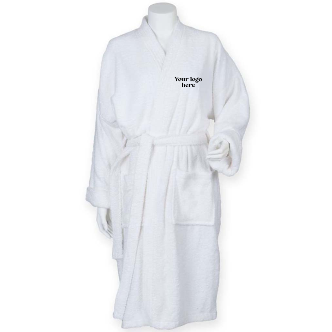 Towel City Kimono Embroidered Towelling Robe