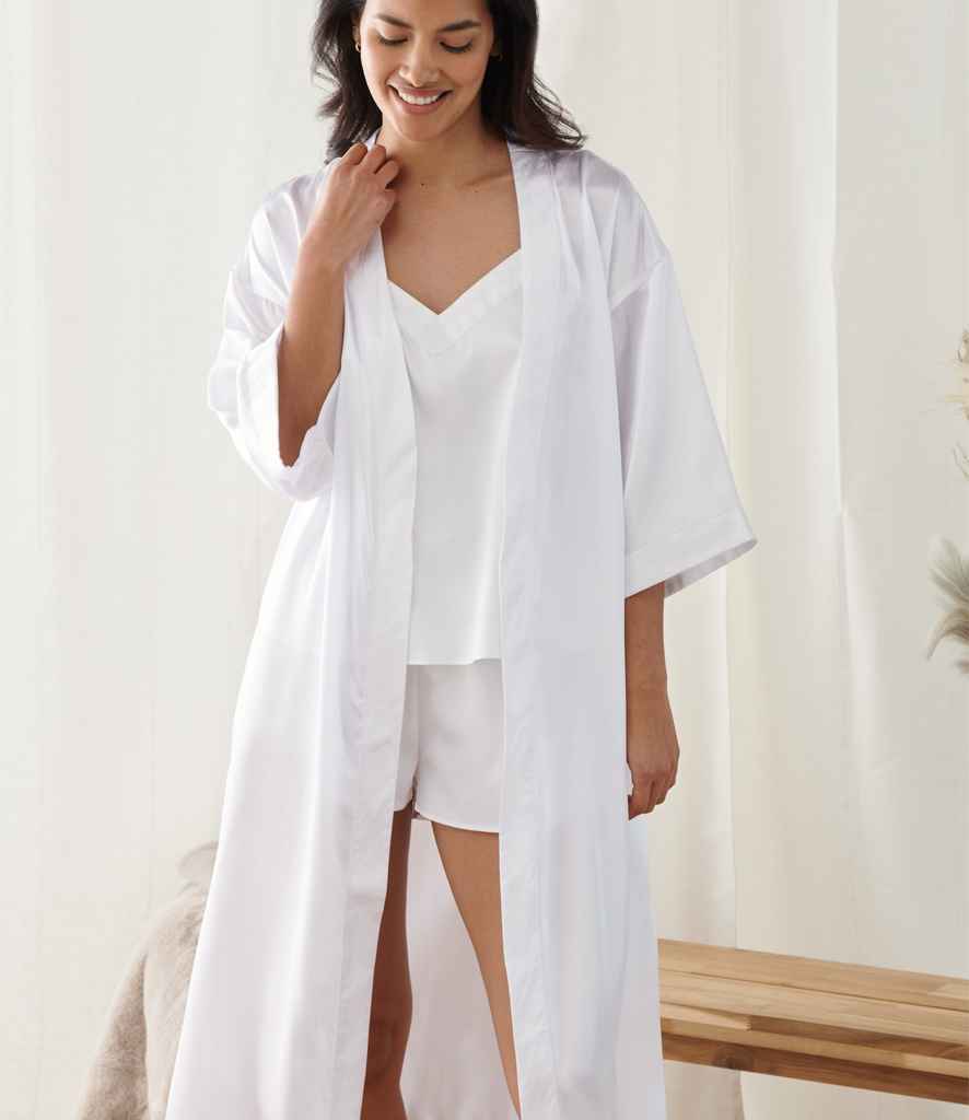 Towel City Ladies Printed Satin Robe