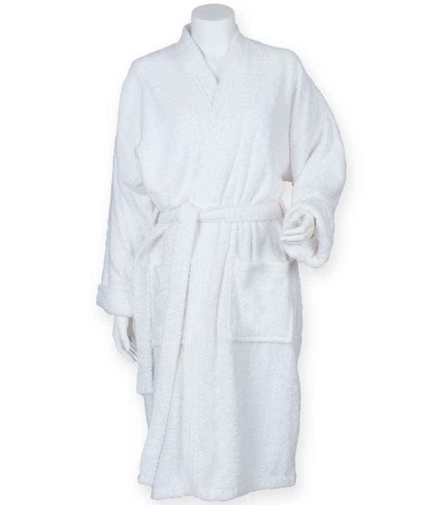 Towel City Kimono Embroidered Towelling Robe