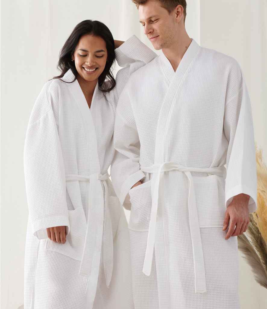 Towel City Embroidered Waffle Robe