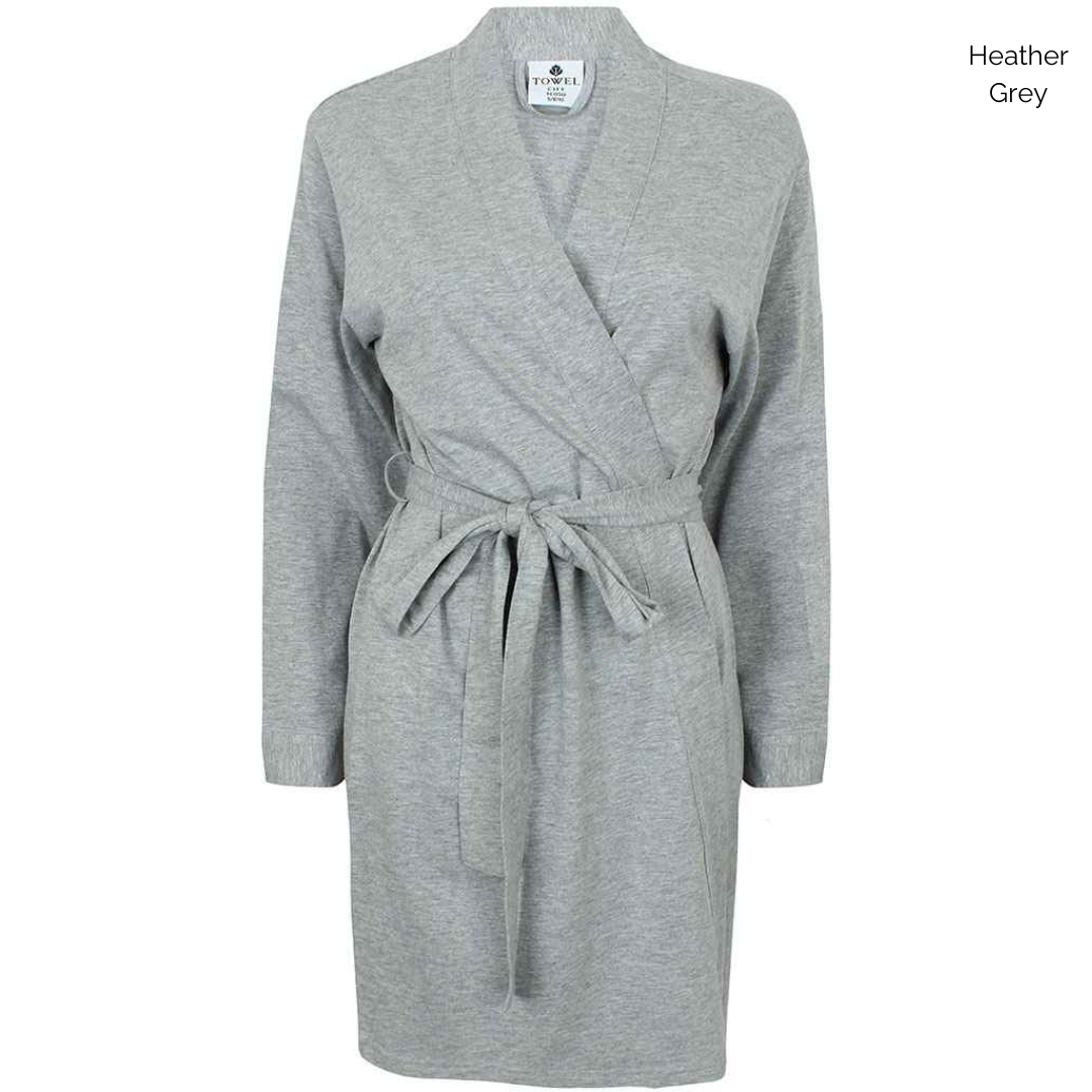 Towel City Ladies Embroidered Cotton Wrap Robe