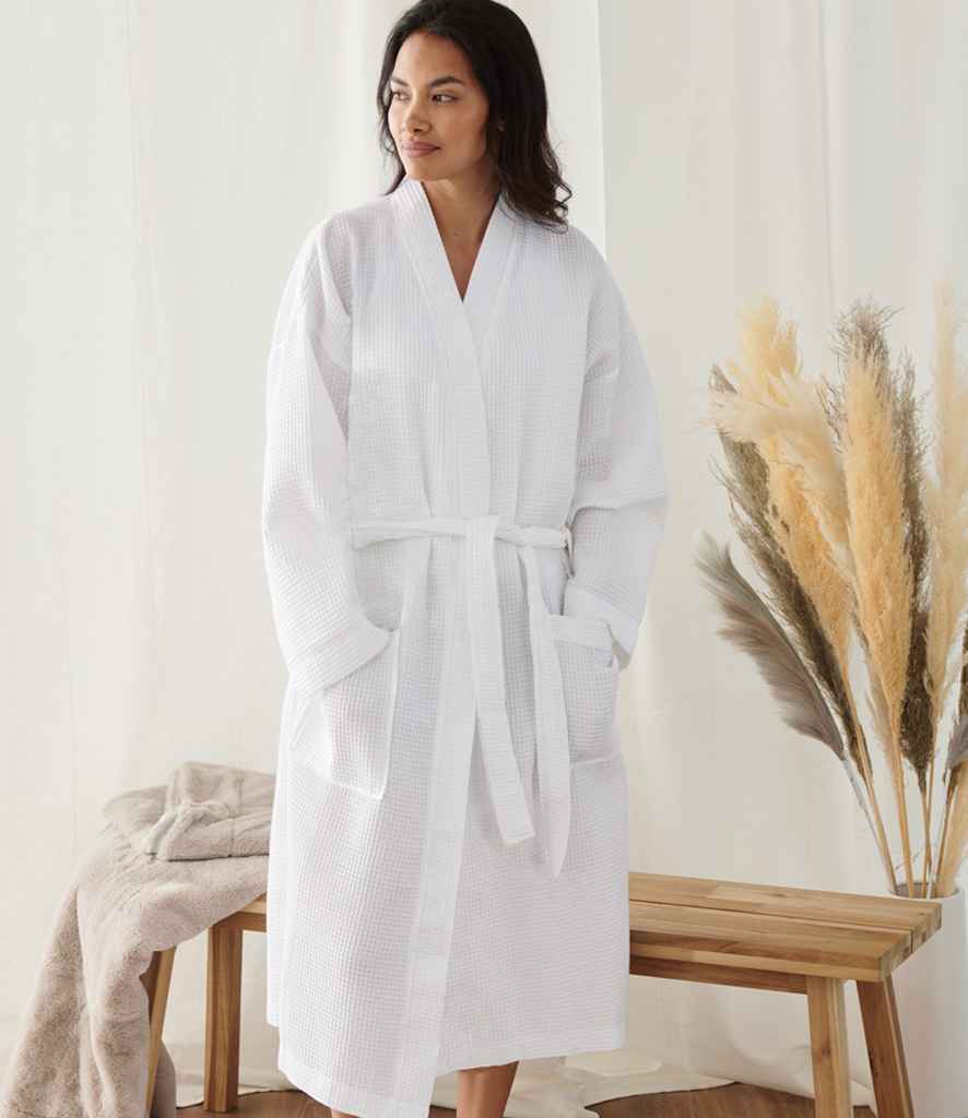 Towel City Embroidered Waffle Robe