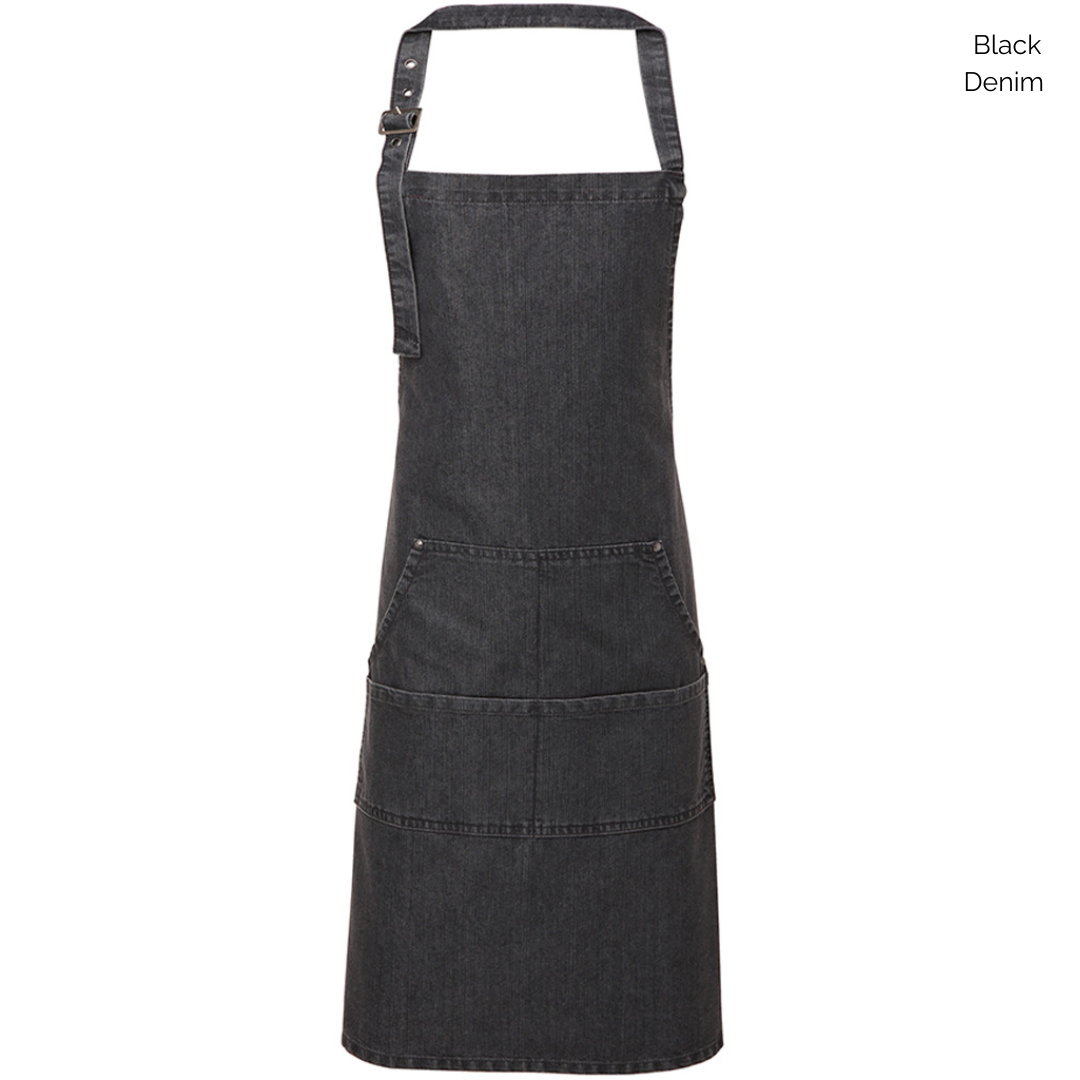 Premier Denim Embroidered Bib Apron