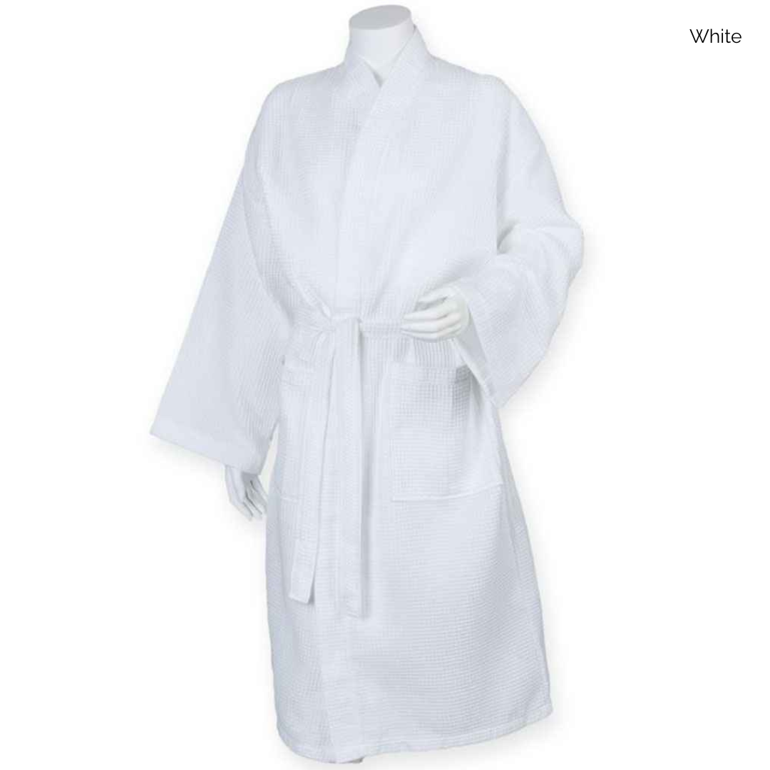 Towel City Embroidered Waffle Robe