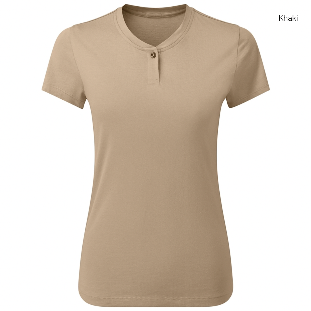 Premier Ladies Cotton Rich Comis Embroidered T-Shirt