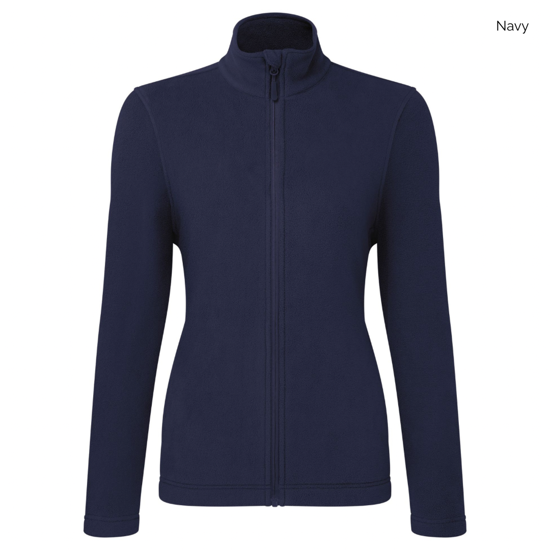 Women's 'Recyclight' Full Zip Embroidered Micro Fleece