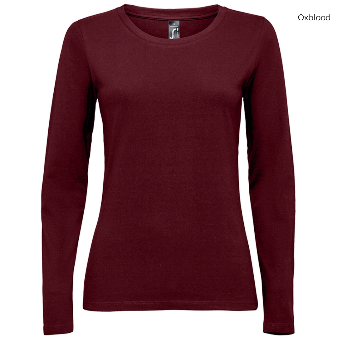 SOL'S Ladies Majestic Long Sleeve Embroidered T-Shirt