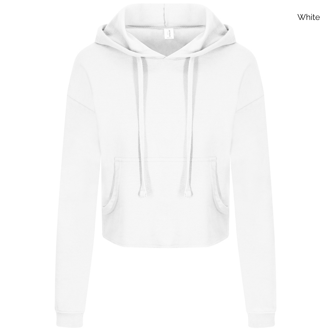 AWDis Ladies Embroidered Cropped Hoodie