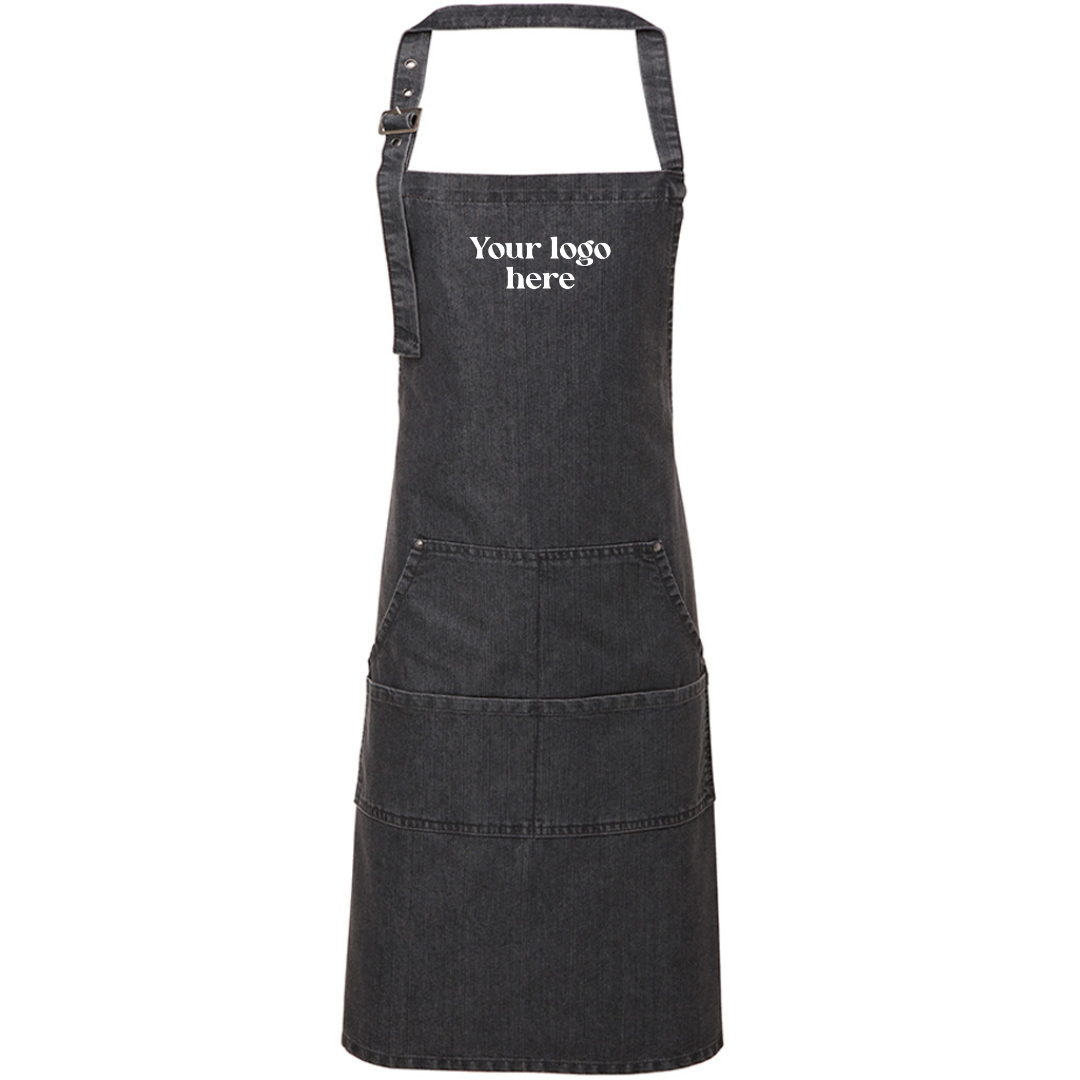 Premier Denim Embroidered Bib Apron