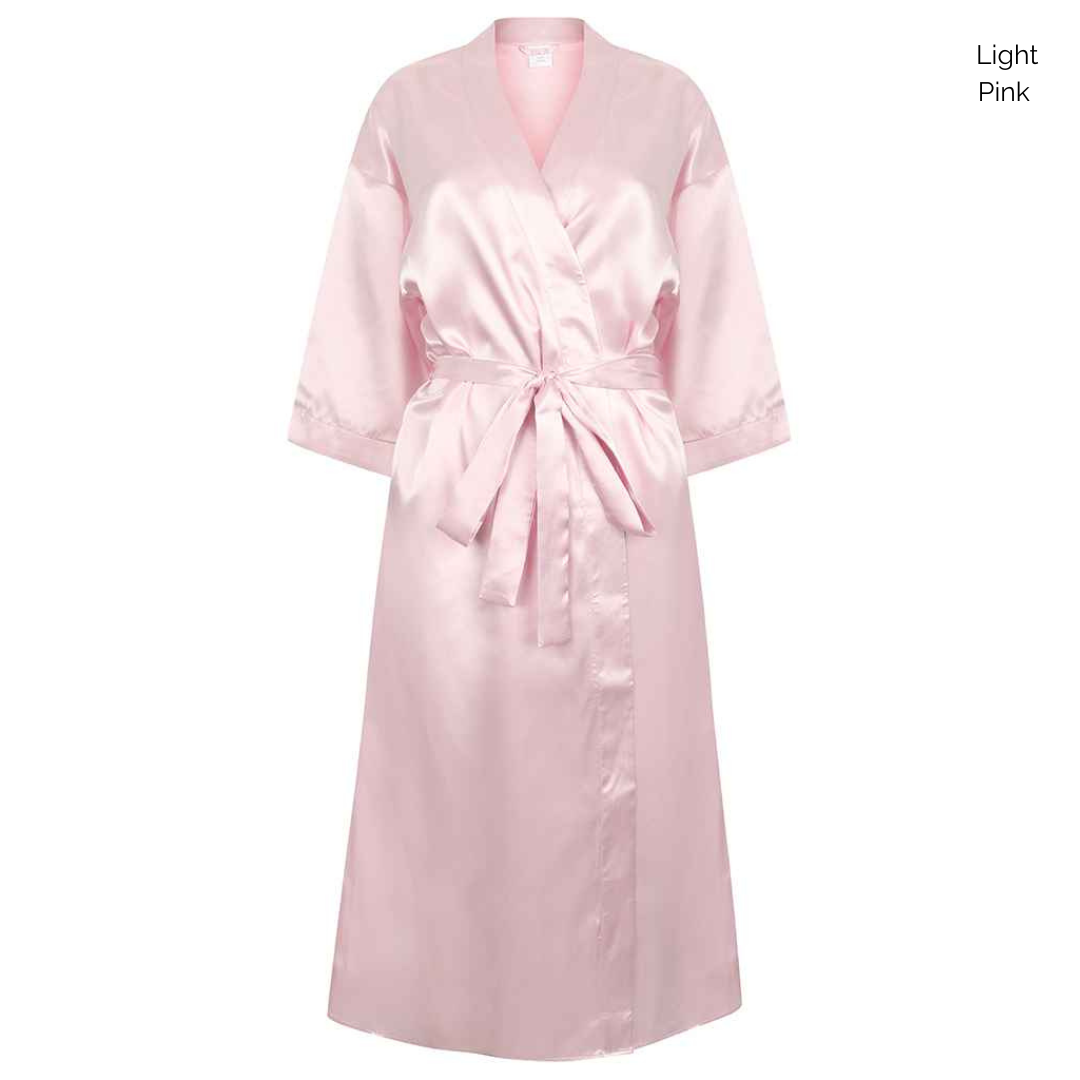 Towel City Ladies Printed Satin Robe