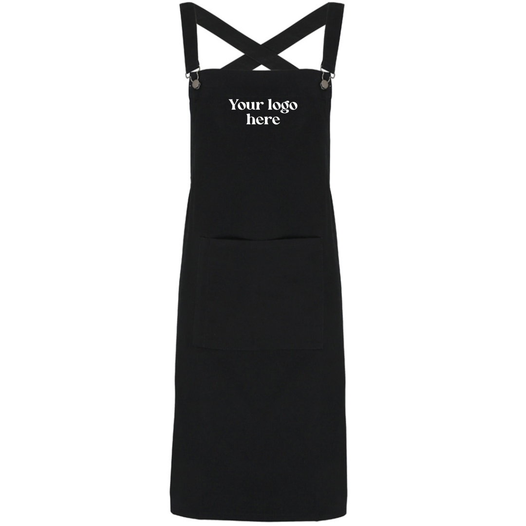 Premier Cross Back Embroidered Bib Apron